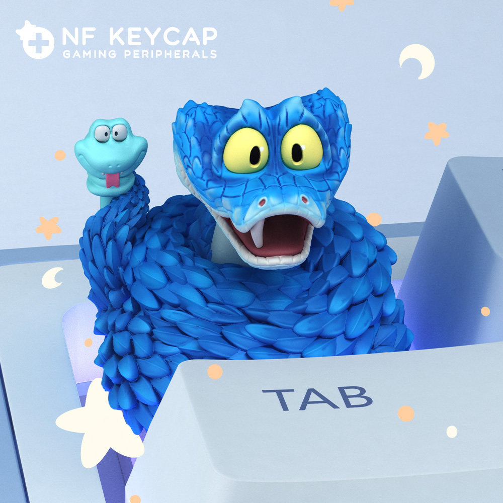 Keycap Artisan Anime - Zootopia Keycap Gary De’Snake Custom for