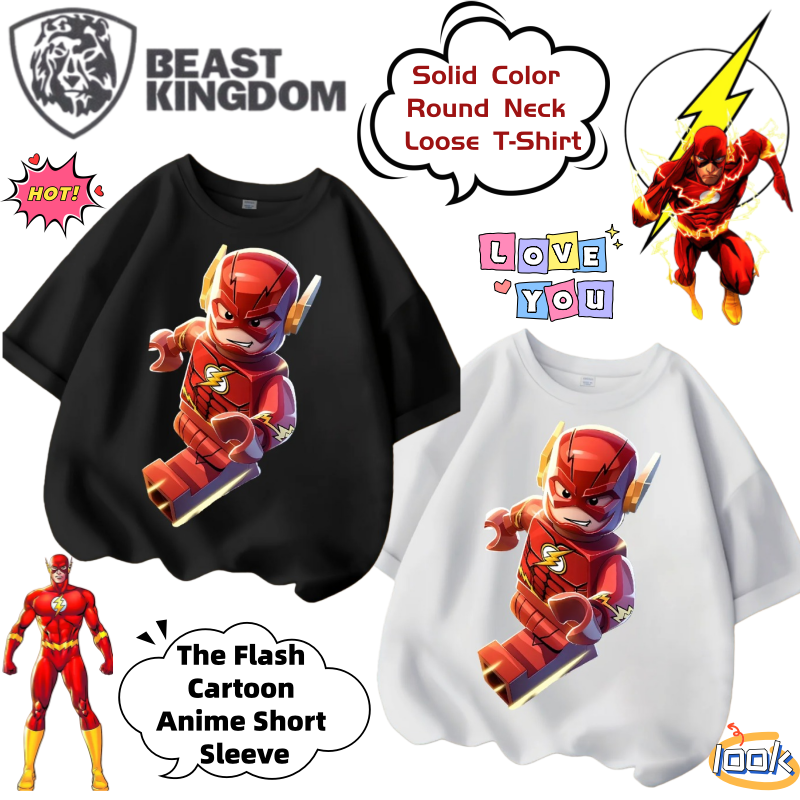 Anime Merchandise T-Shirts - New BeastKingdom The Flash Creative Cartoon
