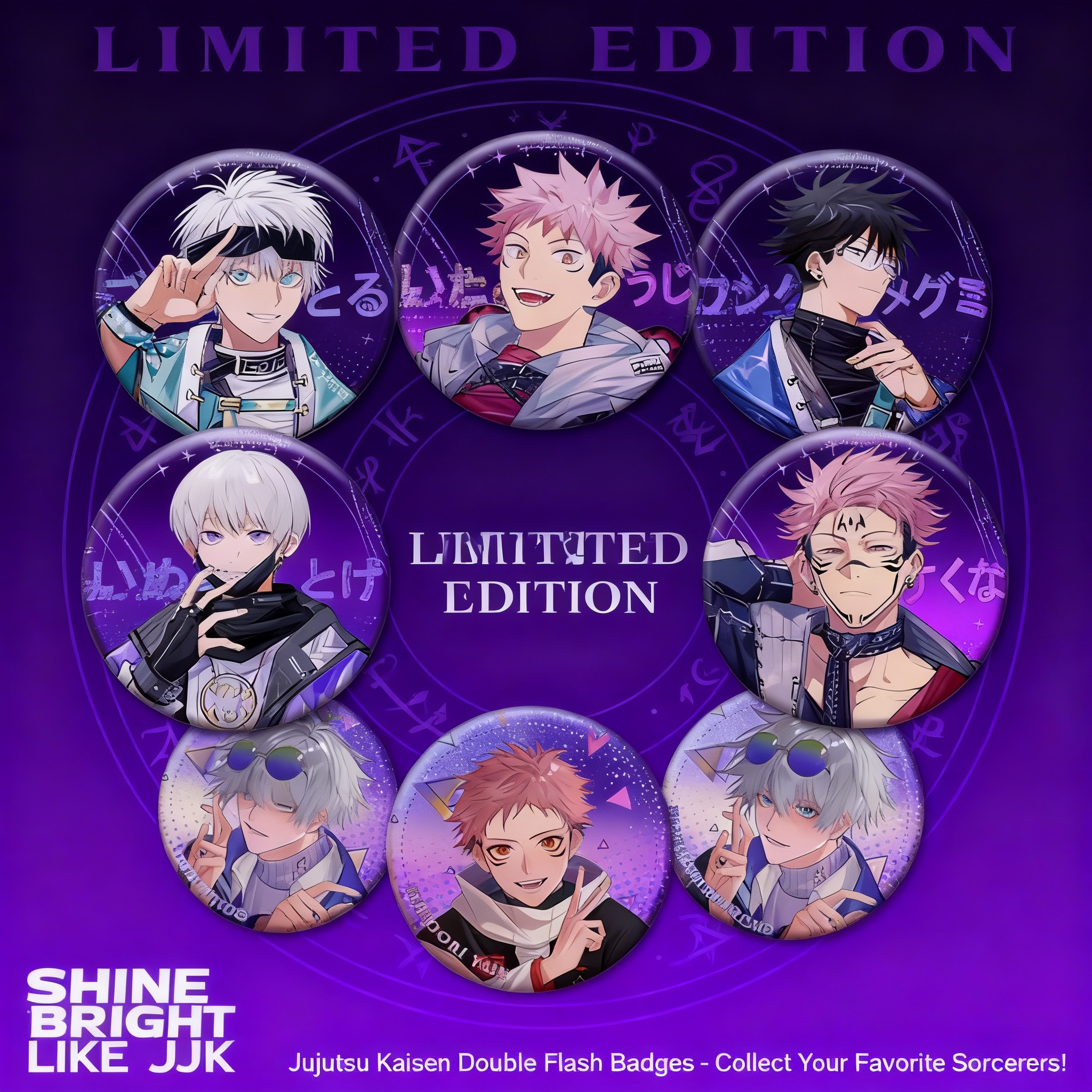 Anime Jujutsu Kaisen Merchandise - Anime Badge Set Jujutsu Kaisen 58