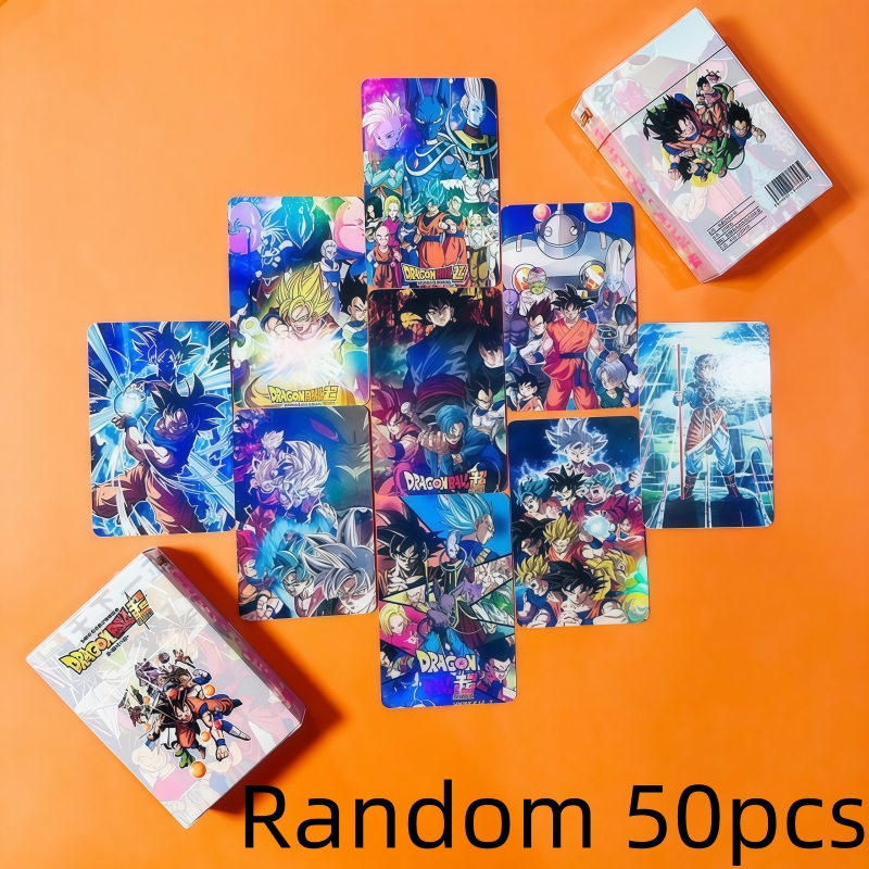 Anime Merchandise Japan - 50pcs Dragon Ball holographic cards cartoon