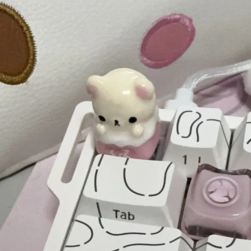 Kawaii Rilakkuma Keycaps Relax - Keycap Artisan Anime avaliação e preço