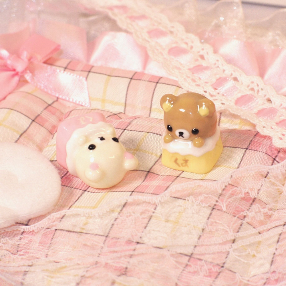 Kawaii Rilakkuma Keycaps Relax - Keycap Artisan Anime avaliação e preço