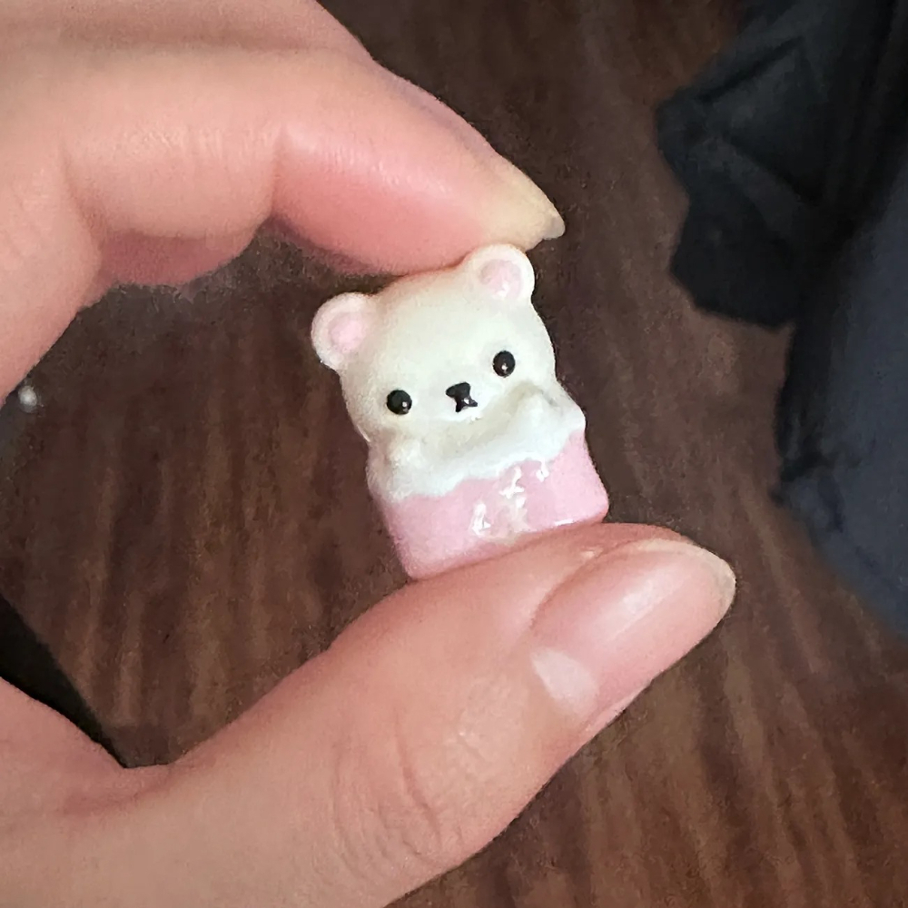 Kawaii Rilakkuma Keycaps Relax - Keycap Artisan Anime avaliação e preço