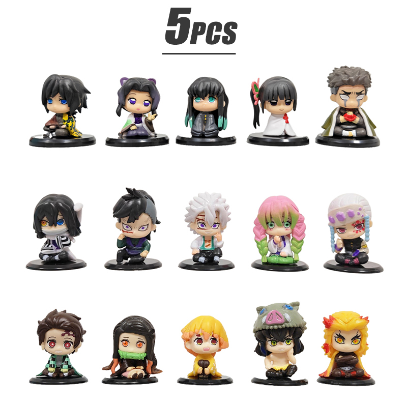 5 Styles/Set Demon Slayer Q Ve - Anime Merchandise Demon Slayer avaliação e preço
