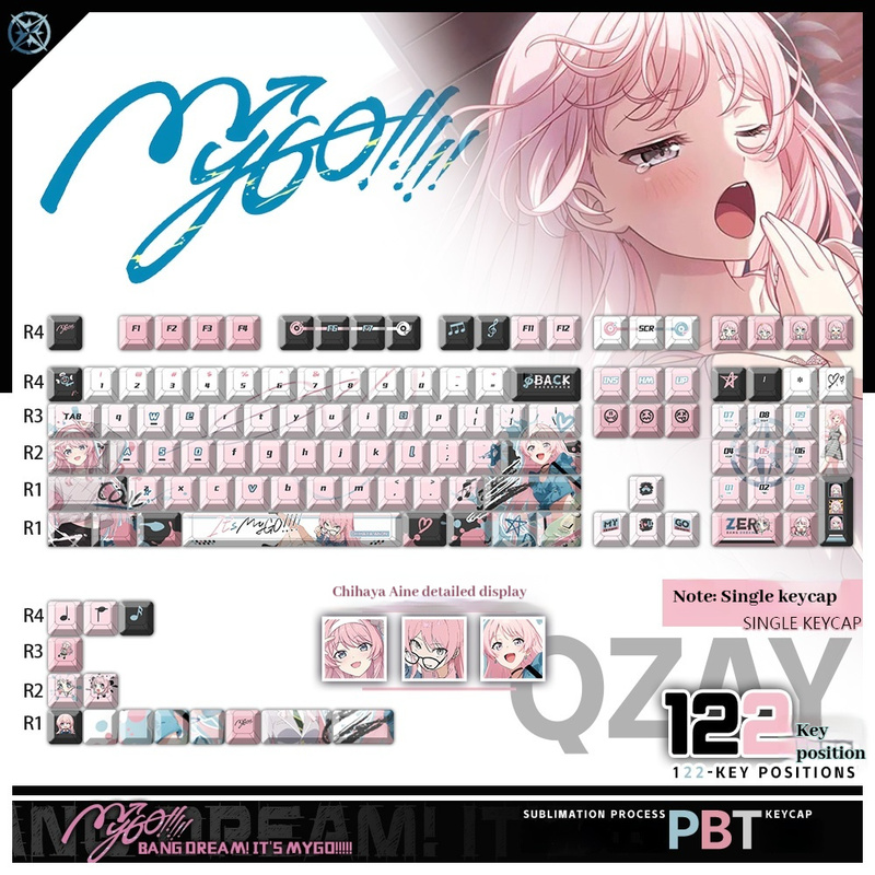 BanG Dream! MyGO!!!!! Anime th - Keycap Artisan Anime avaliação e preço