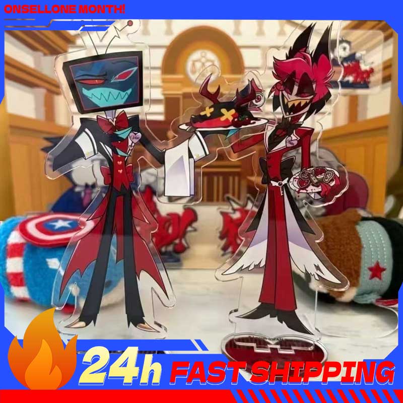 2pcs Hazbin Anime Peripherals  - Anime Merchandise Figure avaliação e preço