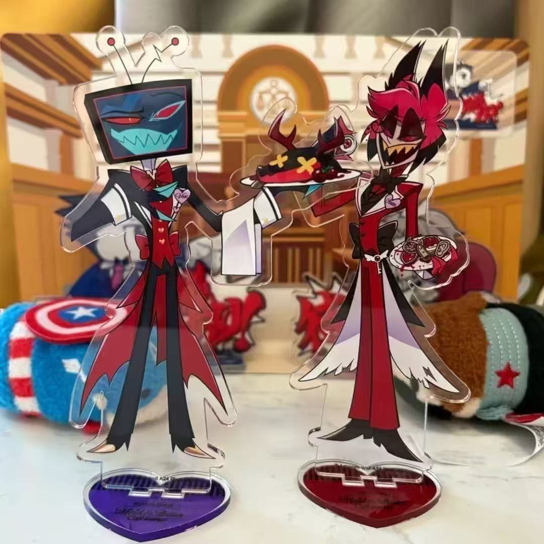2pcs Hazbin Anime Peripherals  - Anime Merchandise Figure avaliação e preço