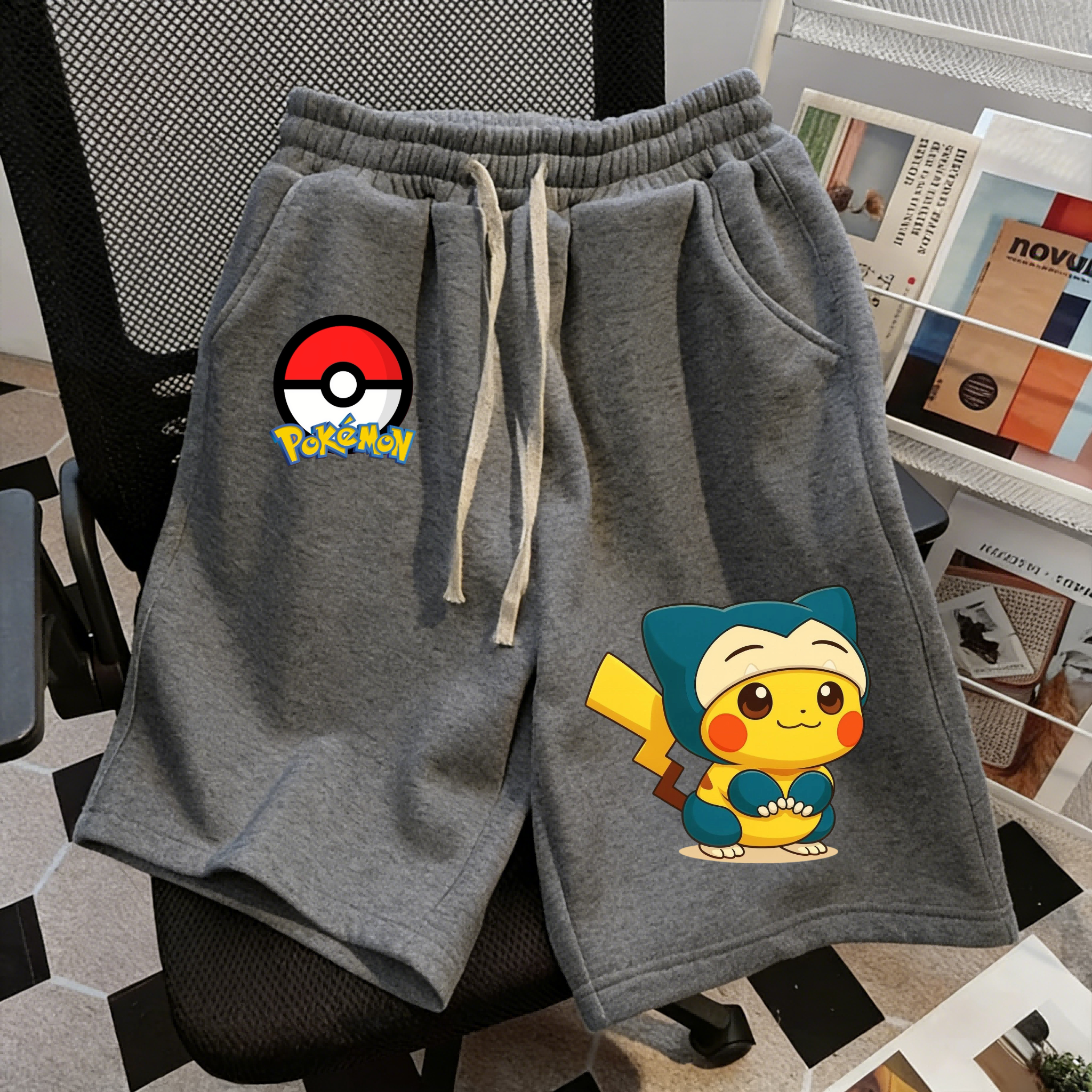 Summer Pikachu Pokemon Shorts  - Anime Merchandise Shop avaliação e preço