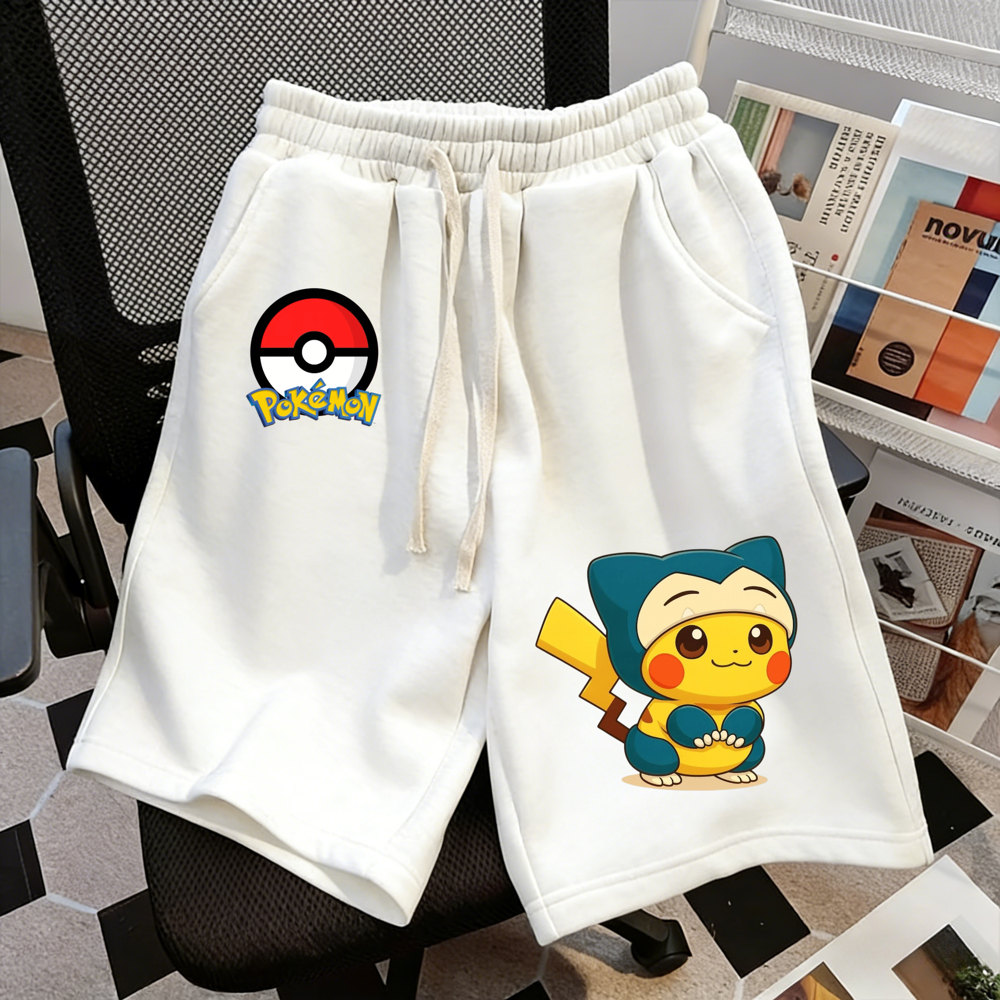 Summer Pikachu Pokemon Shorts  - Anime Merchandise Shop avaliação e preço