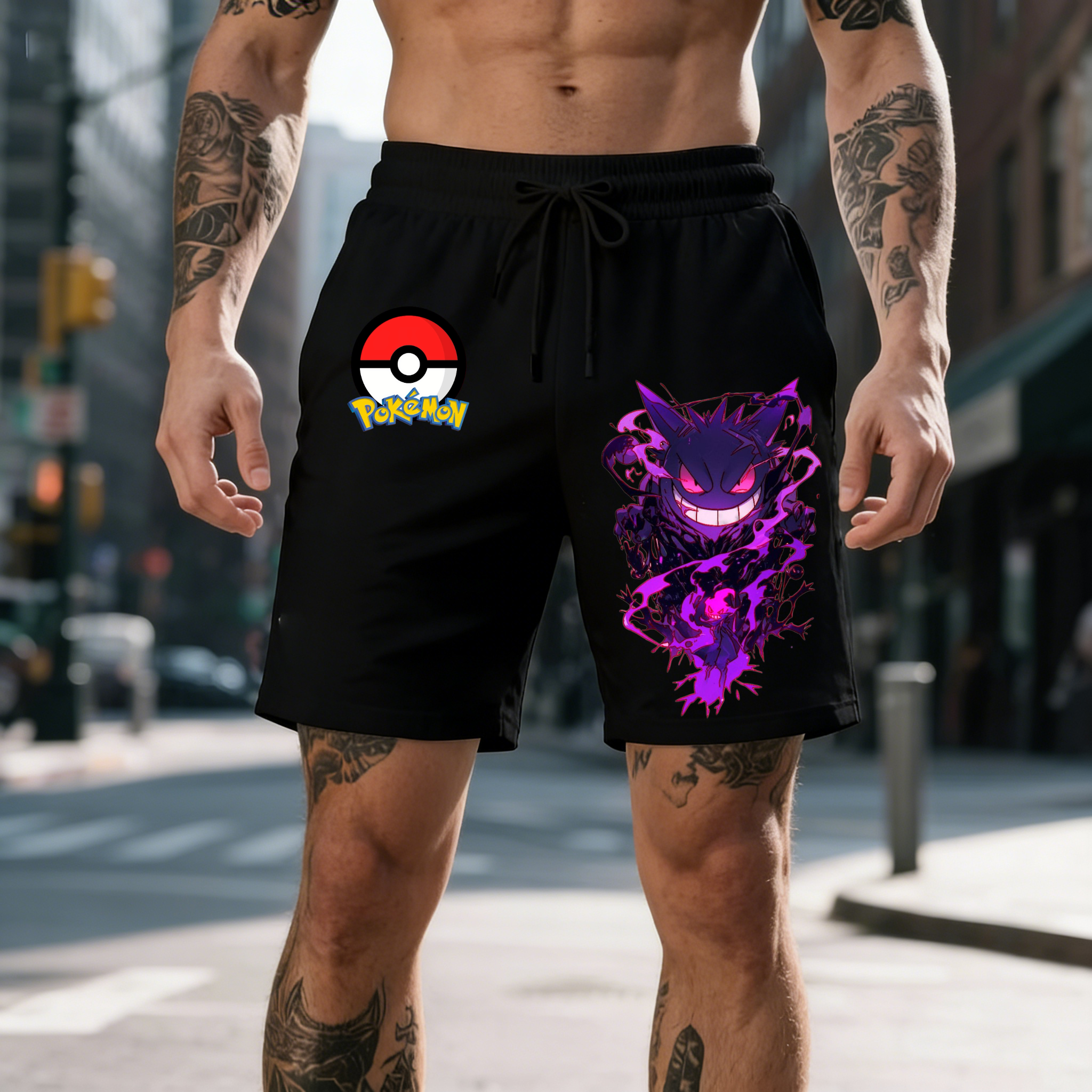 2026 Pokemon Gengar Print Shor - Anime Merchandise Shop avaliação e preço