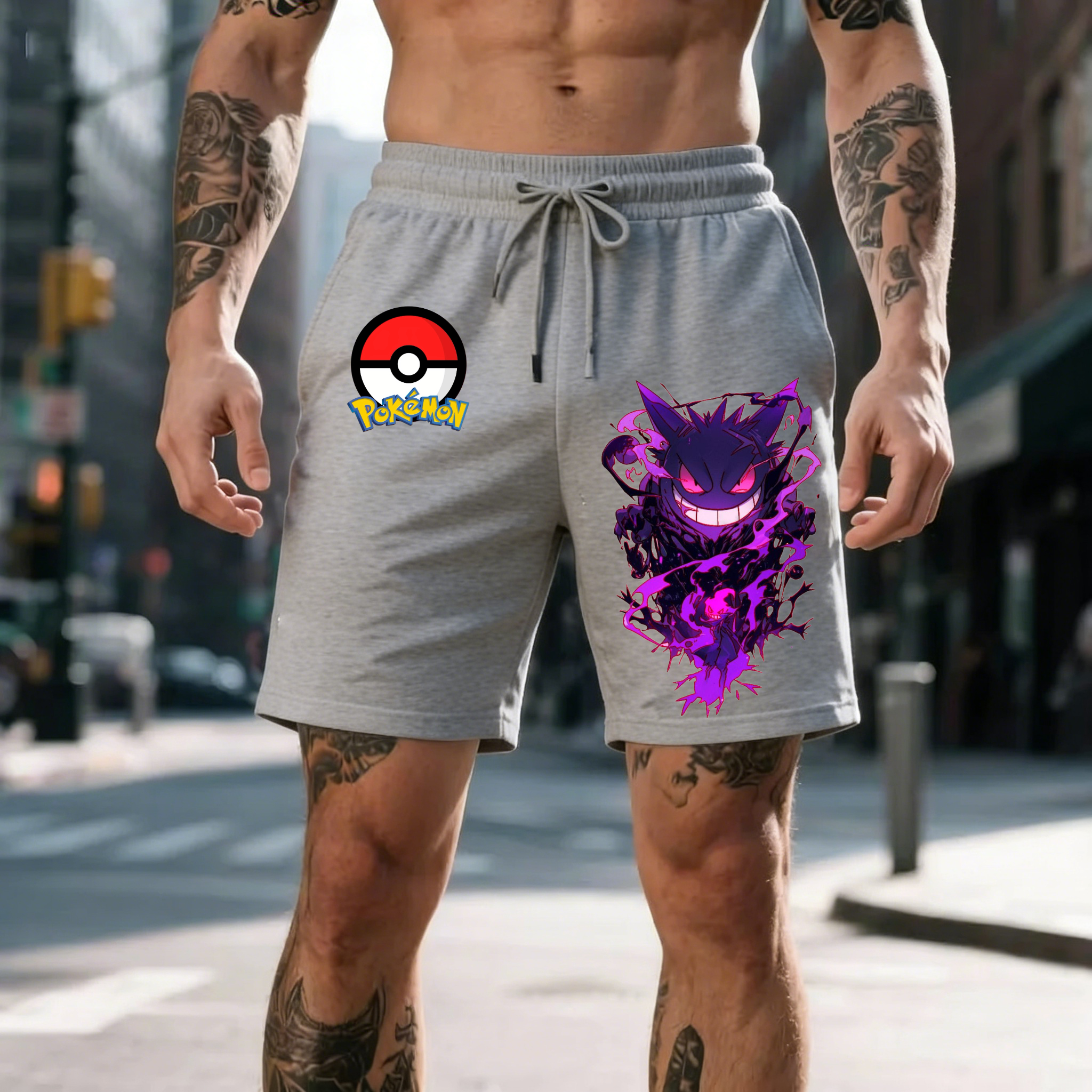 2026 Pokemon Gengar Print Shor - Anime Merchandise Shop avaliação e preço