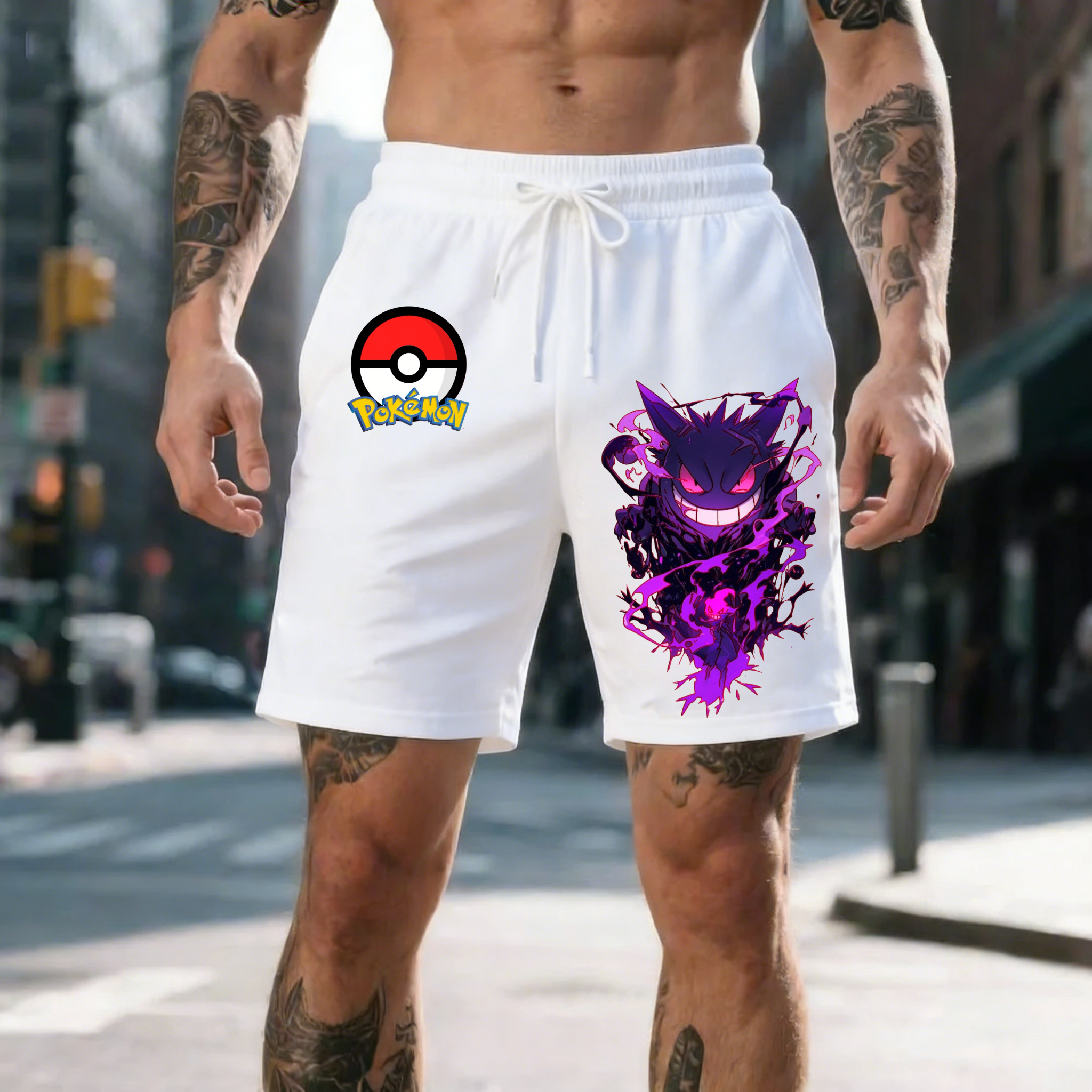 2026 Pokemon Gengar Print Shor - Anime Merchandise Shop avaliação e preço