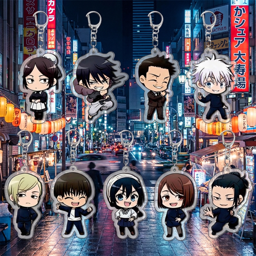 Jujutsu Kaisen Acrylic Keychai - Anime Jujutsu Kaisen Merchandise avaliação e preço