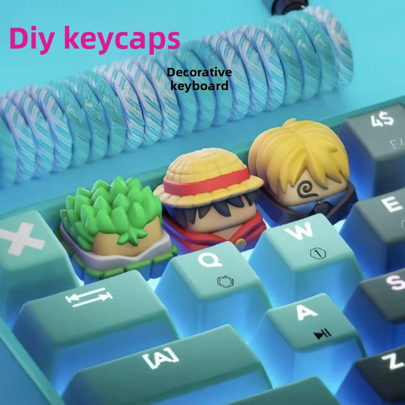 One Piece Anime Periphery Monk - Keycap Artisan Anime avaliação e preço