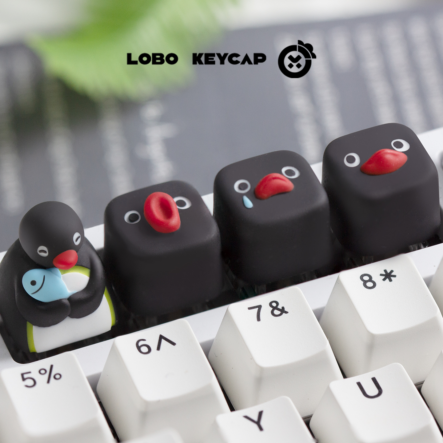 Cute Pingu Anime Series Pengui - Keycap Artisan Anime avaliação e preço