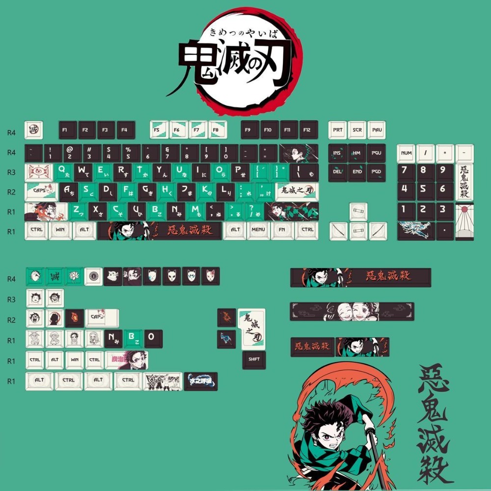 Demon Slayer Keycaps Tanjiro K - Keycap Artisan Anime avaliação e preço