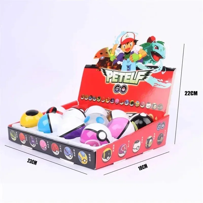 12Pcs Pokemon Figure Pokeball  - Anime Merchandise Figure avaliação e preço