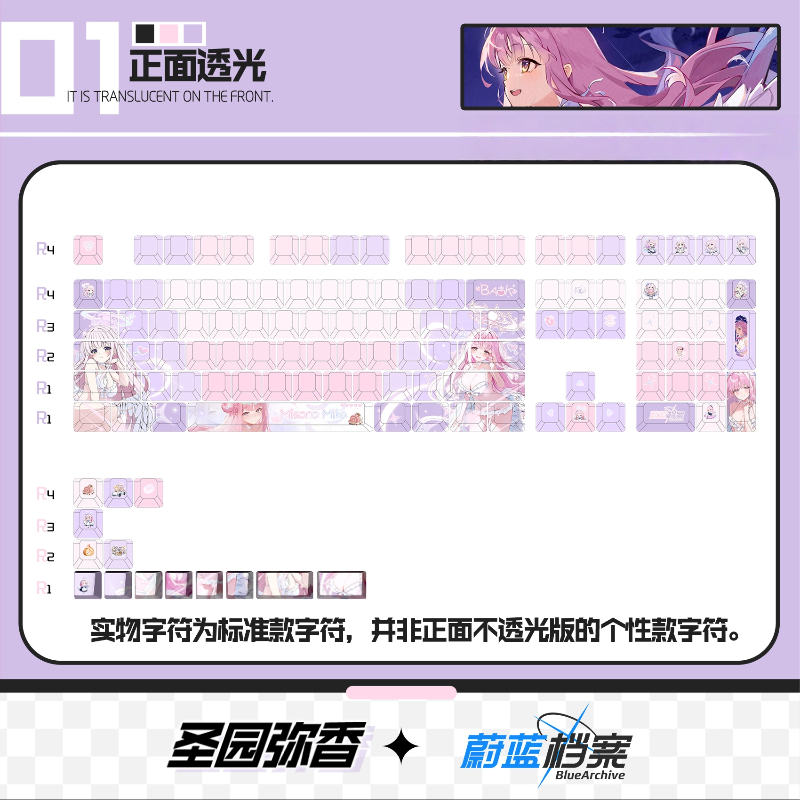 New Hot Sale Blue Archive Miso - Keycap Artisan Anime avaliação e preço