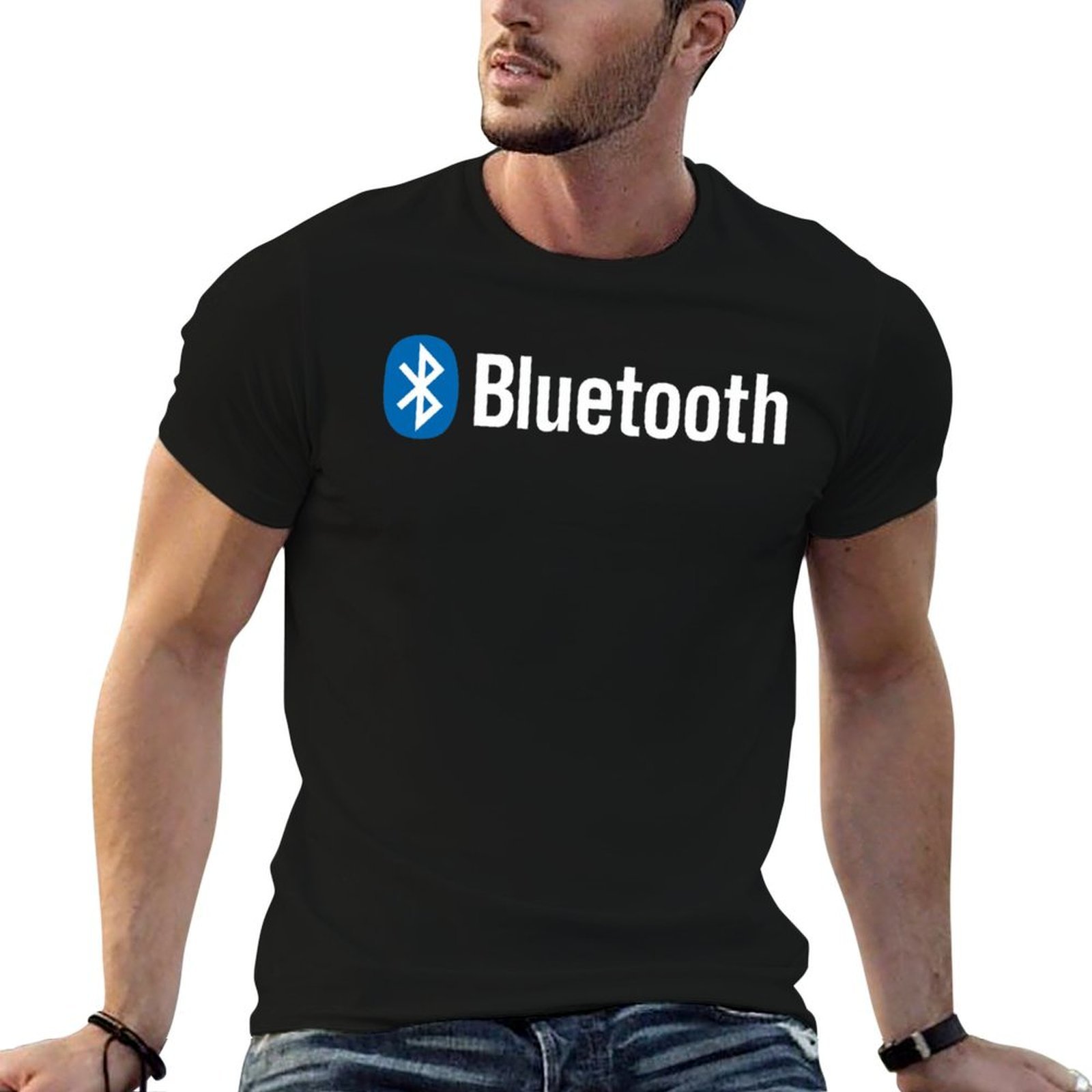 Bluetooth logo merchandise T-S - Anime Merchandise T-Shirts avaliação e preço