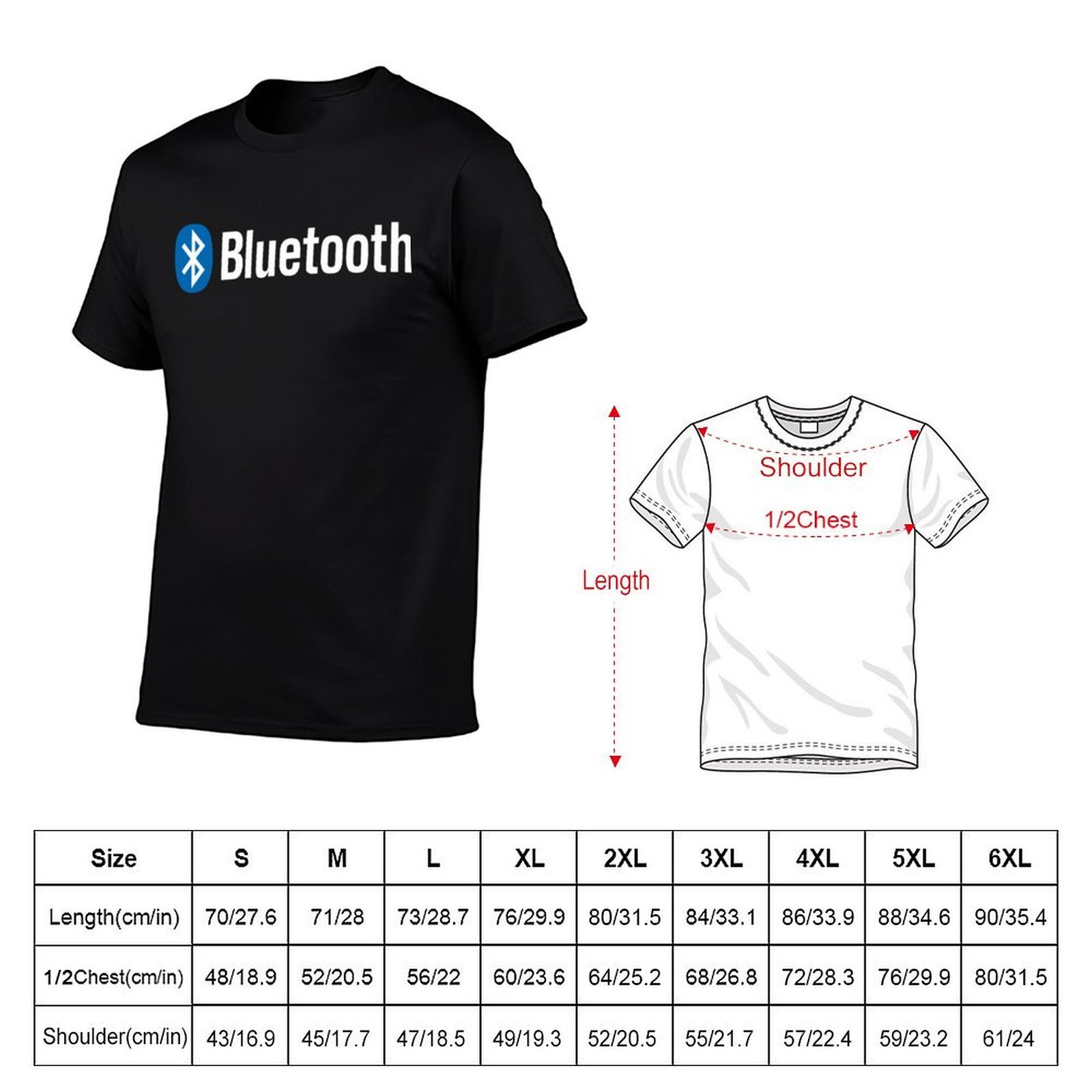 Bluetooth logo merchandise T-S - Anime Merchandise T-Shirts avaliação e preço