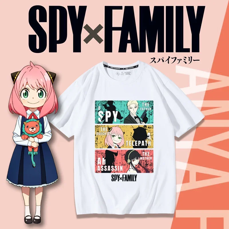 SPY×FAMILY Spy and Family Them - Anime Merchandise T-Shirts avaliação e preço